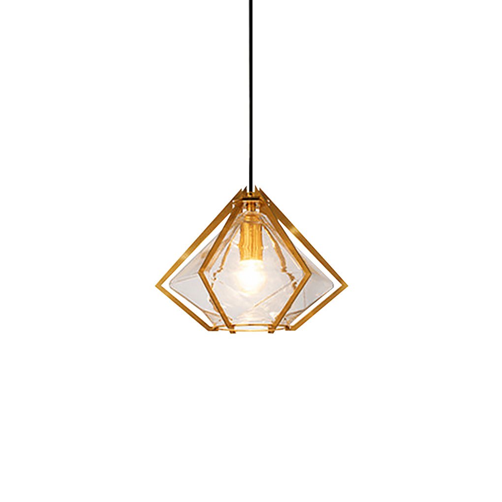 Modern Art Glass Pendant Light | Industrial Minimalist Design