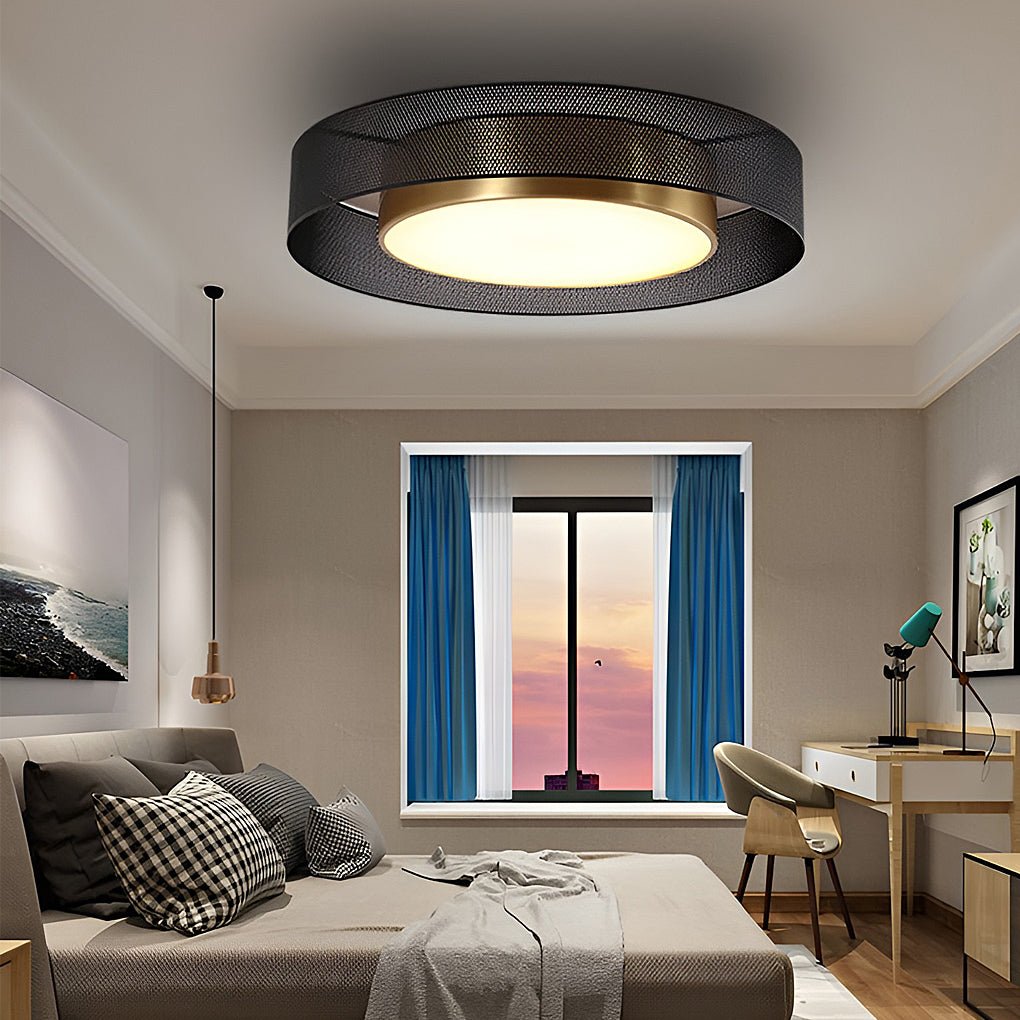 Modern Round Dimmable LED Ceiling Light with Remote Control