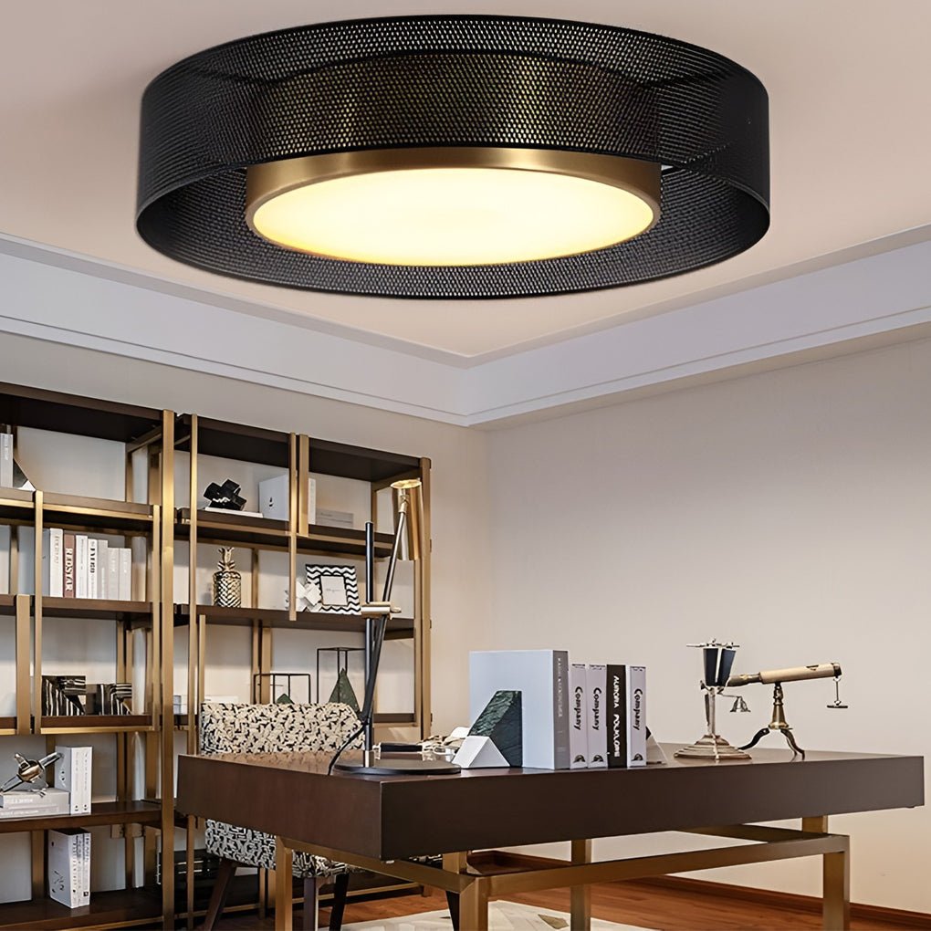 Modern Round Dimmable LED Ceiling Light with Remote Control