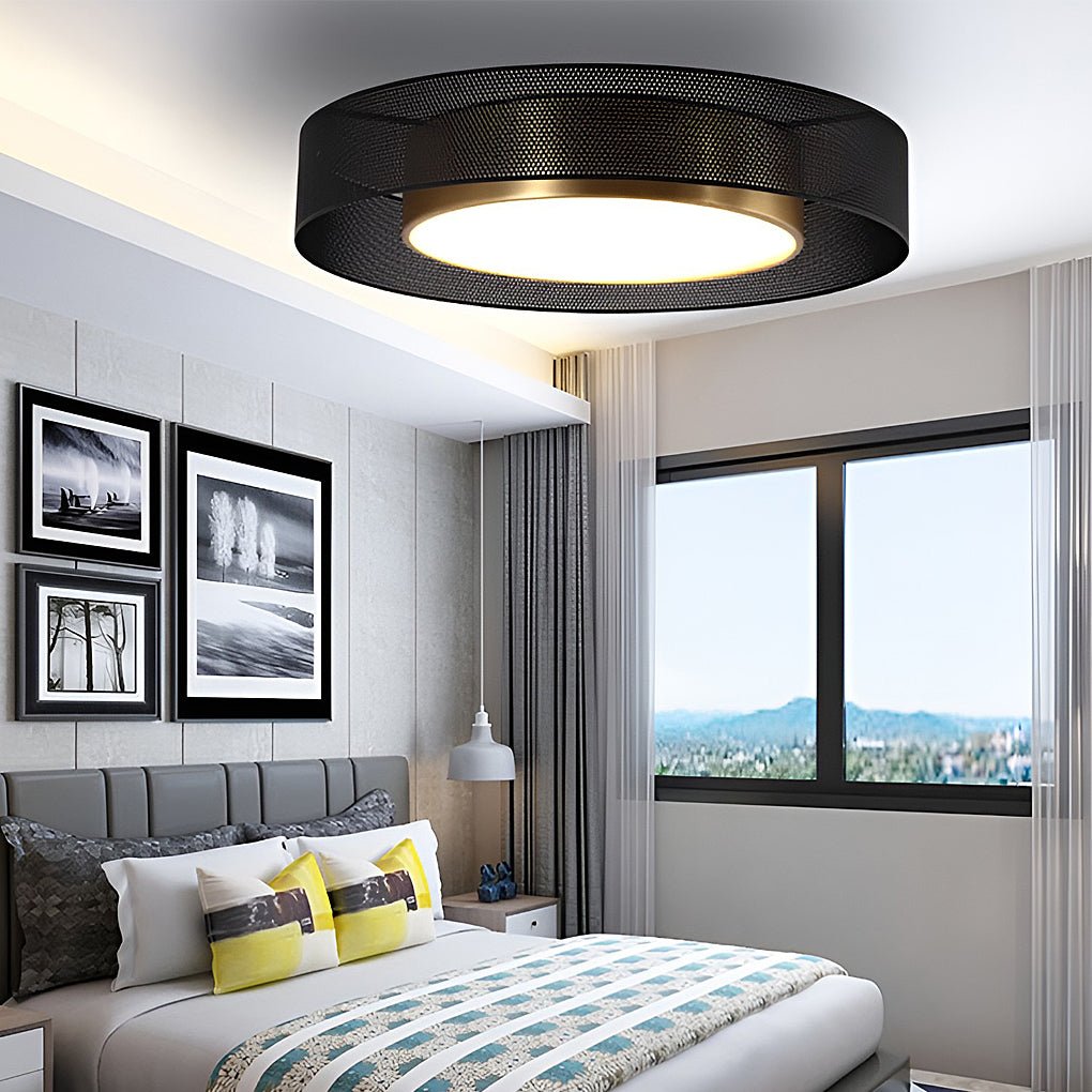 Modern Round Dimmable LED Ceiling Light with Remote Control
