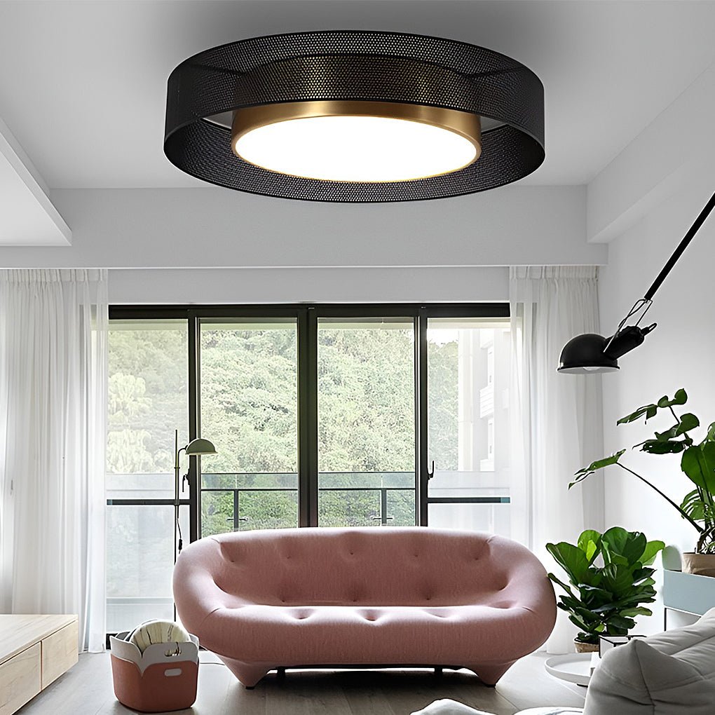 Modern Round Dimmable LED Ceiling Light with Remote Control