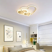Heart-Shaped LED Flush Mount Ceiling Light for Kids Room