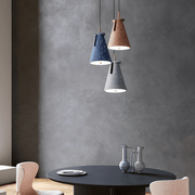 Modern Tapered Resin Pendant Light with Adjustable Downlight