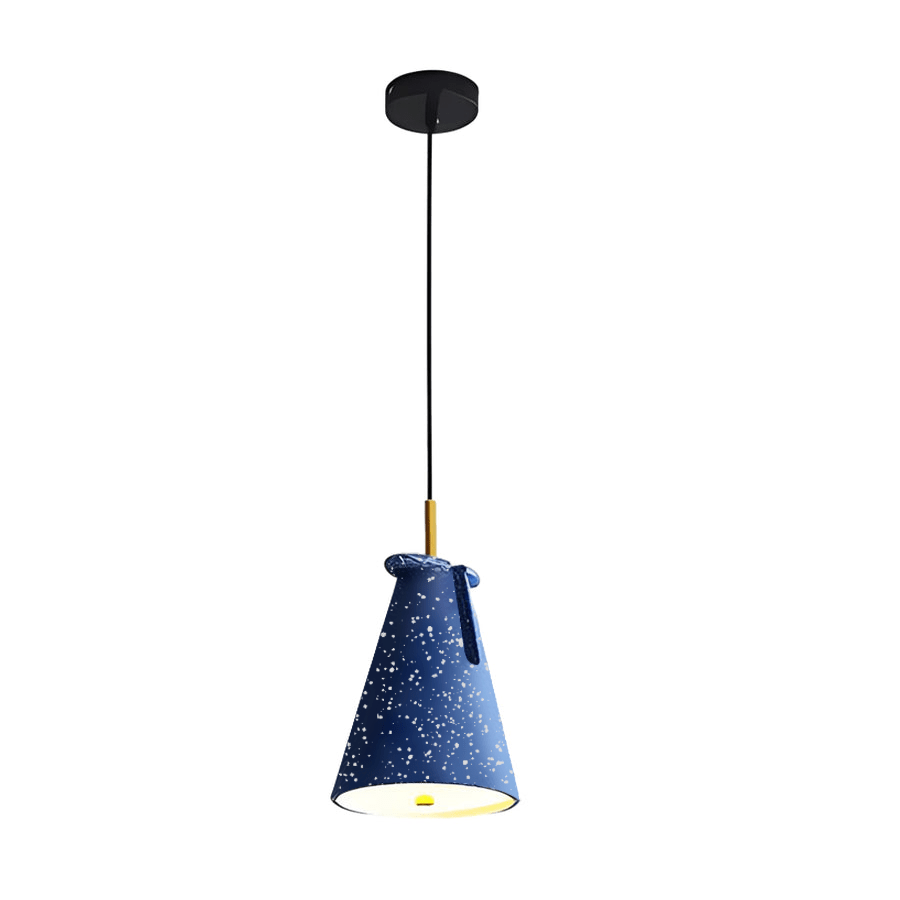 Modern Tapered Resin Pendant Light with Adjustable Downlight