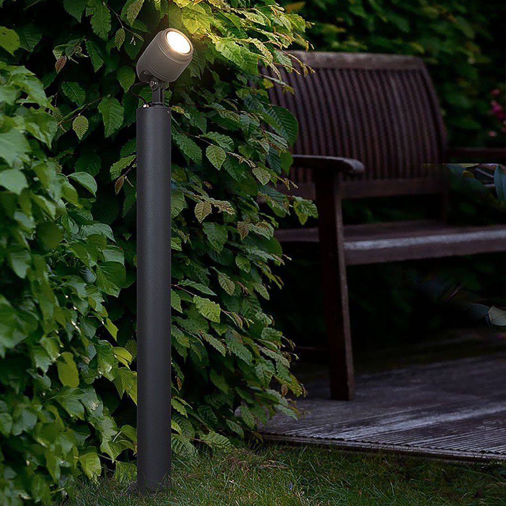 Minimalist LED Post Spotlight – Waterproof Aluminum Garden Light