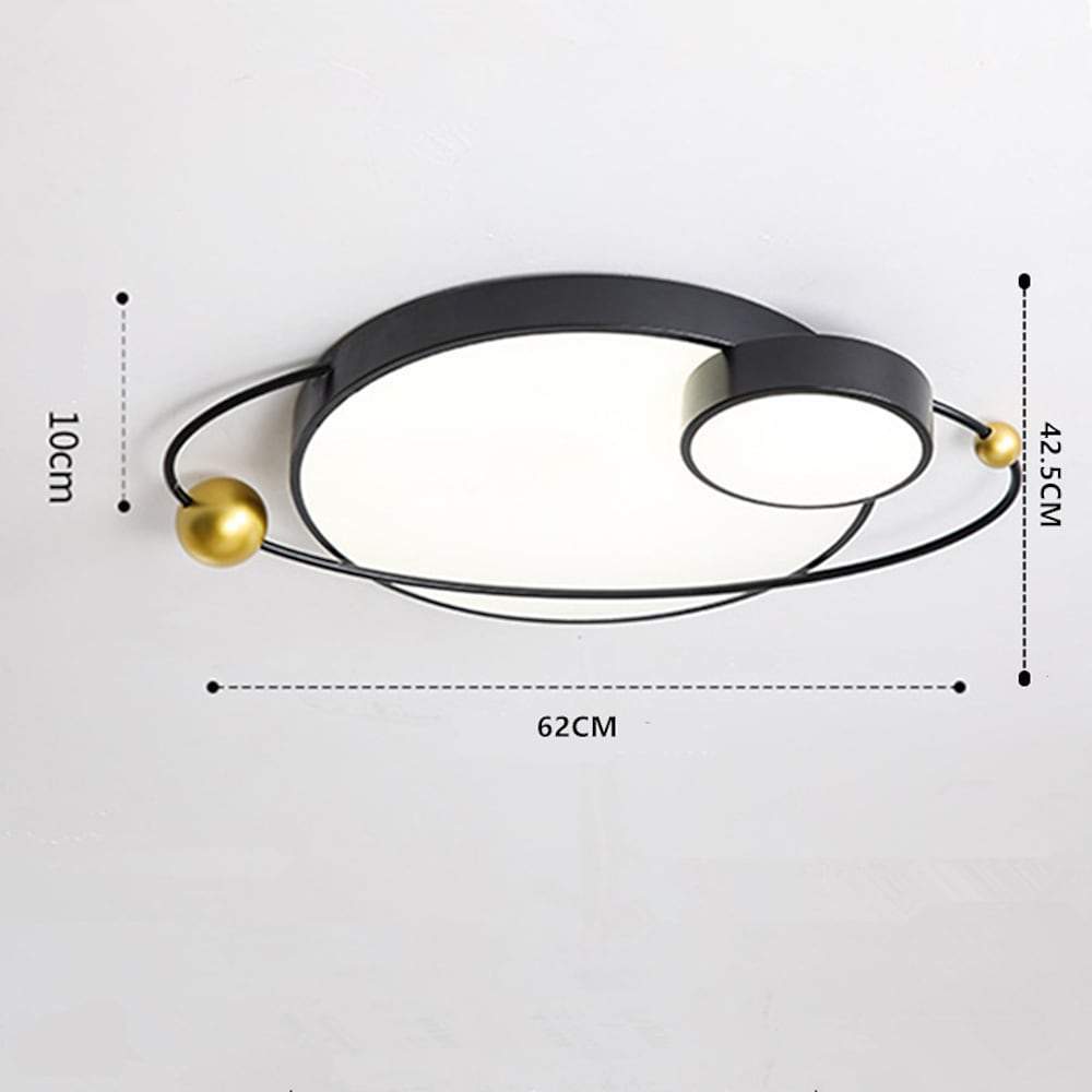 Circle Globe Flush Mount LED Ceiling Light – Dimmable Modern Design
