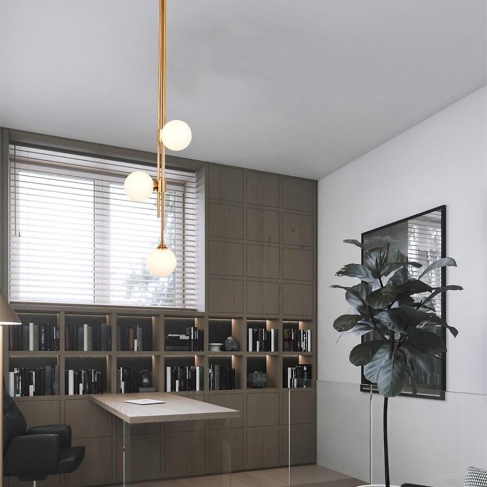 Elongated Gold Pendant Light - Metal & Glass Industrial Fixture