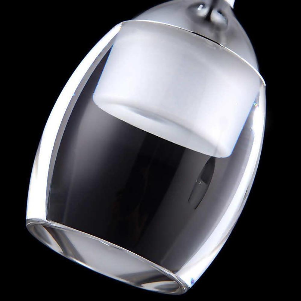 Modern 3-Light Linear Pendant | Electroplated Aluminum & Acrylic