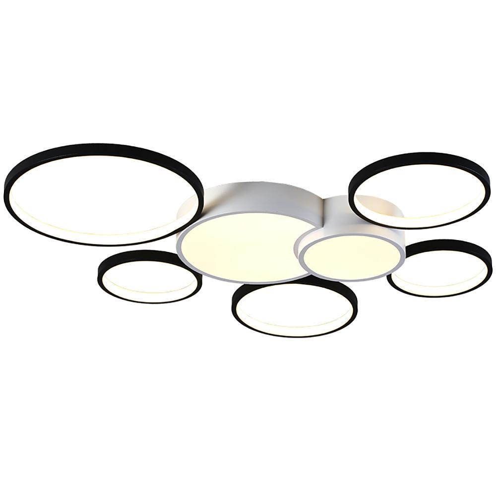 Multi-Circle LED Flush Mount Ceiling Light - Modern Minimalist