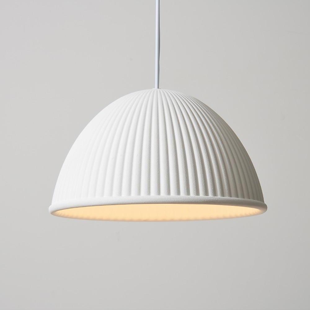 Artistic Dome Pendant Light Modern Metal Resin Ceiling Fixture