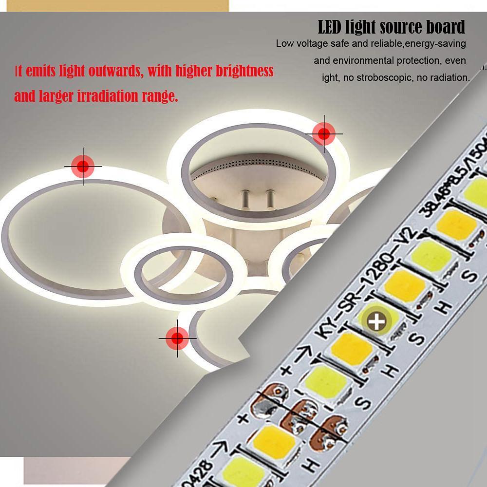 Modern Circular Aluminum Flush Mount LED Ceiling Light