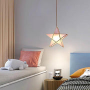 Double Star Glass Pendant Light with Copper Finish – Modern LED