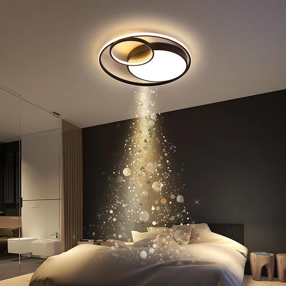 Modern Three-Circle LED Flush Mount Ceiling Light