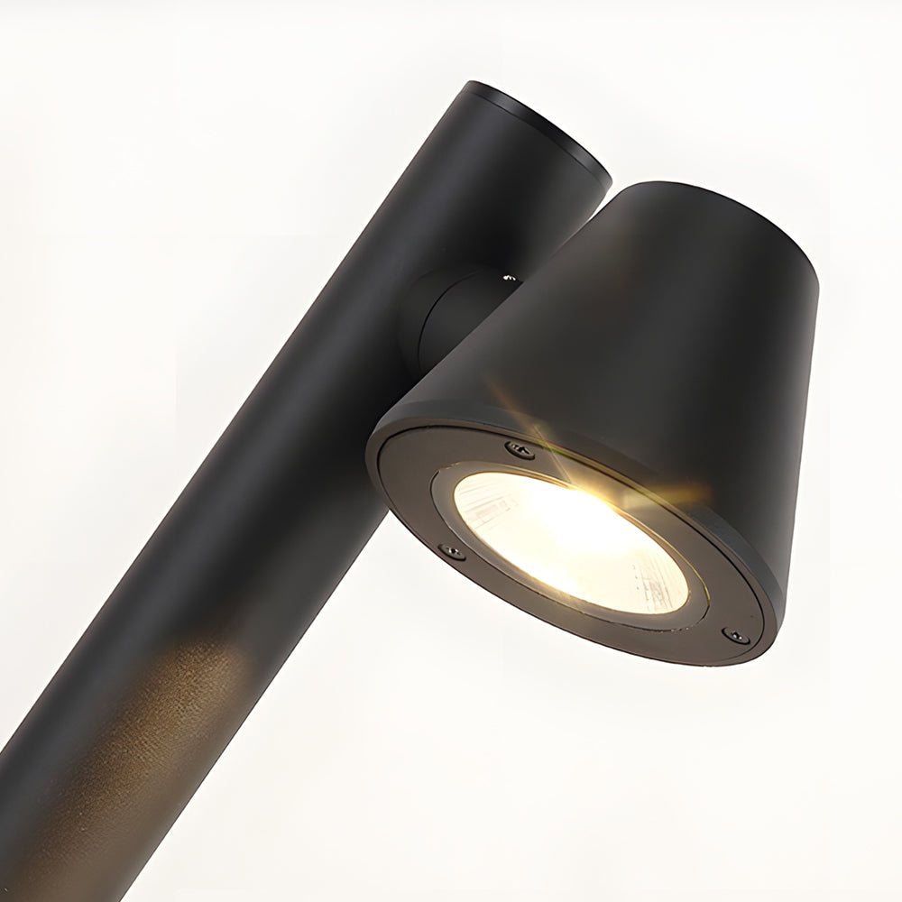 Modern LED Outdoor Path Light - Aluminum & Glass Bollard