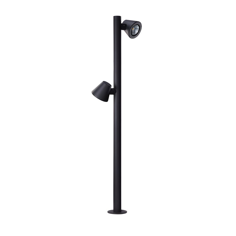 Modern LED Outdoor Path Light - Aluminum & Glass Bollard