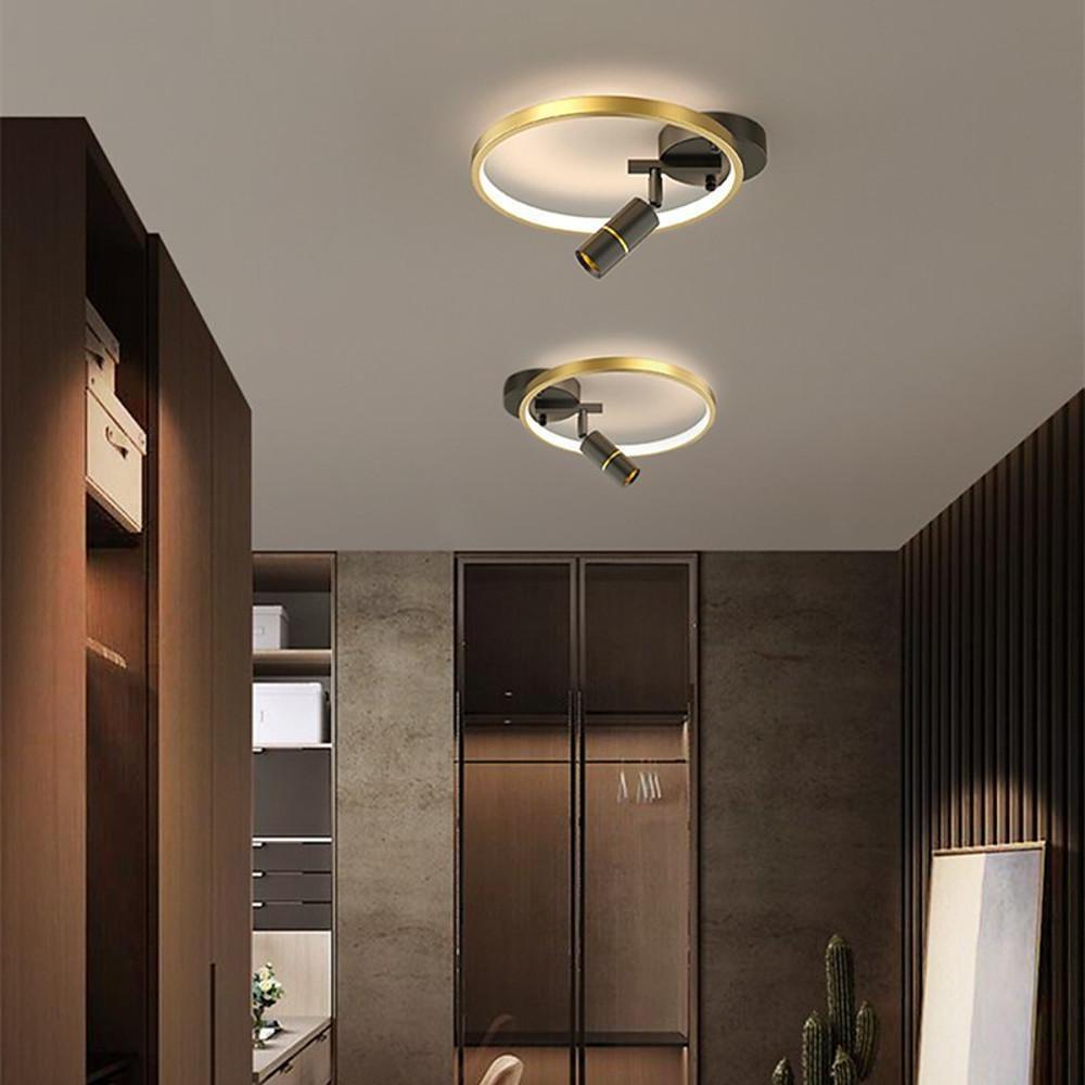 LED Circle Flush Mount Ceiling Light – Dimmable Modern Spotlight