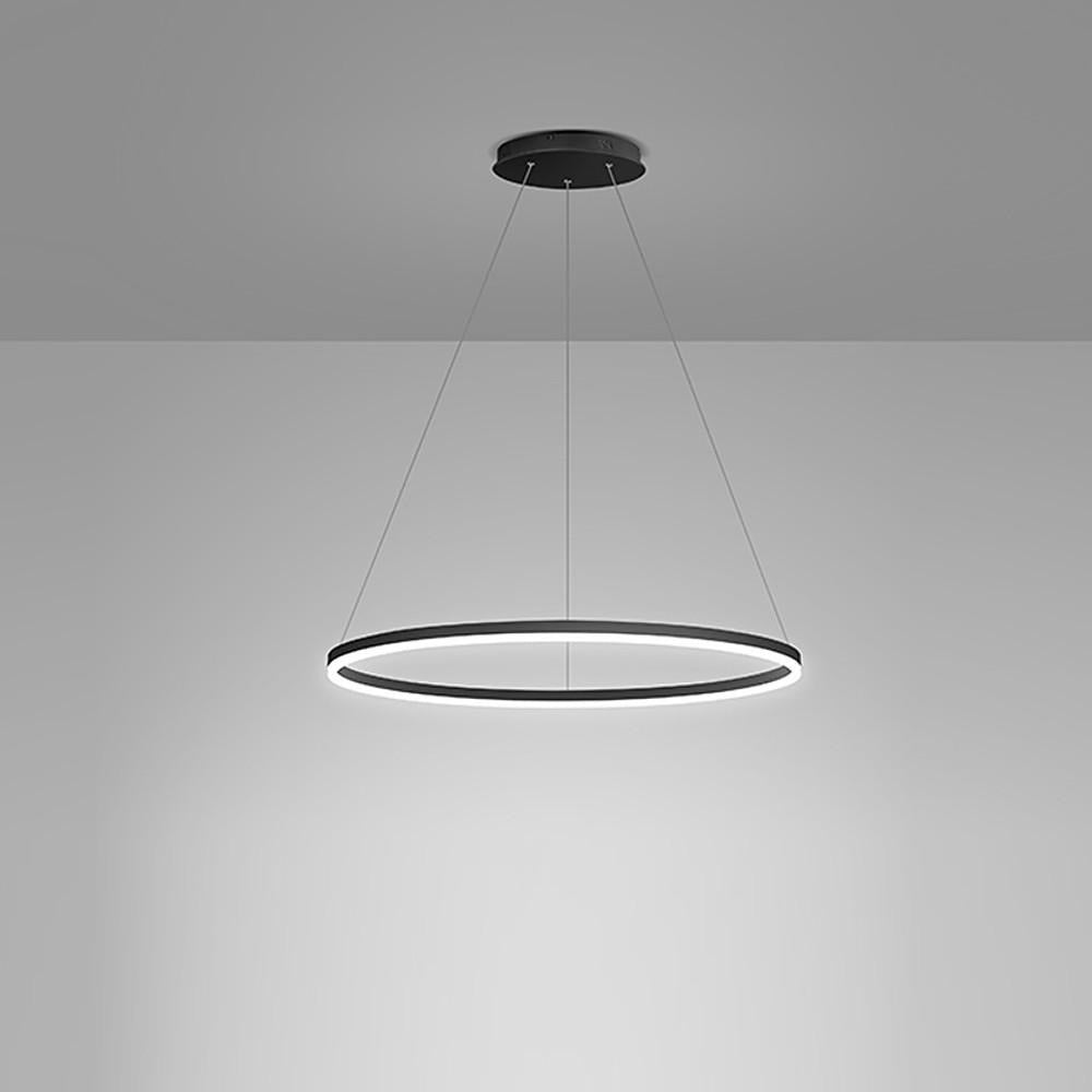 Modern Circle LED Pendant Light Dimmable Aluminum Chandelier