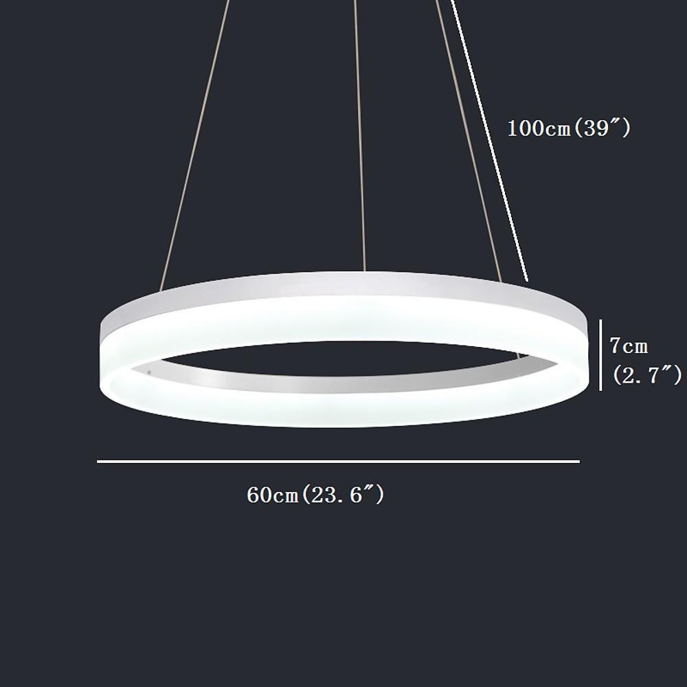 Modern Circle Acrylic Pendant Light LED Dining Kitchen Ceiling