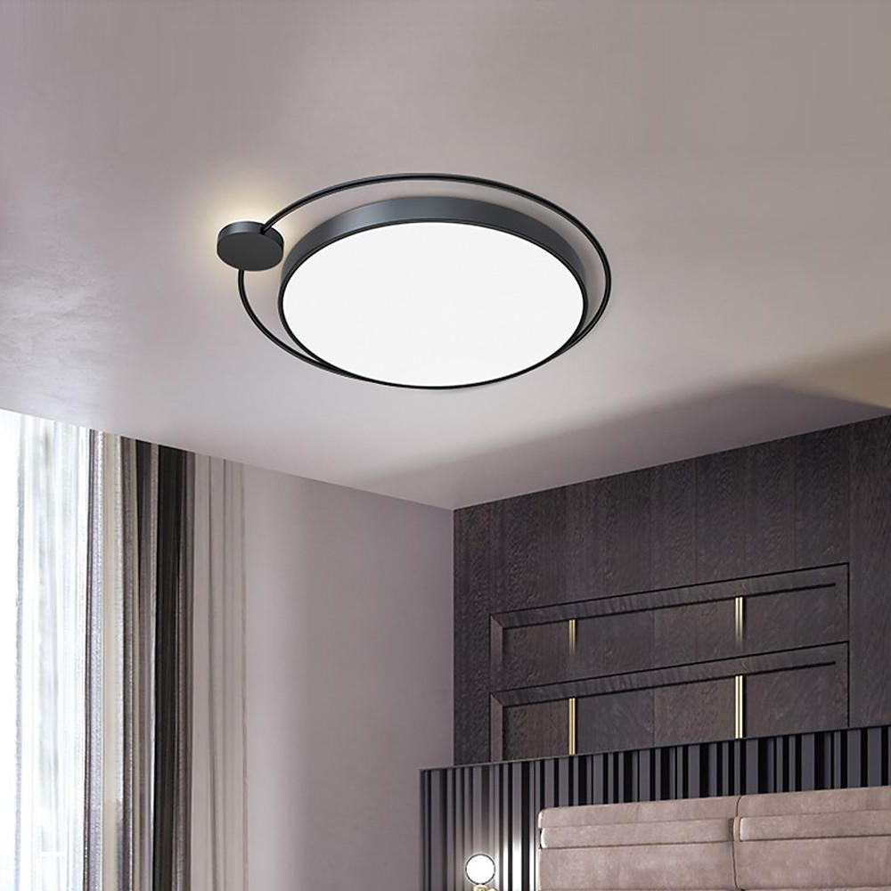 Circular Dimmable LED Flush Mount Ceiling Light | Nordic Style