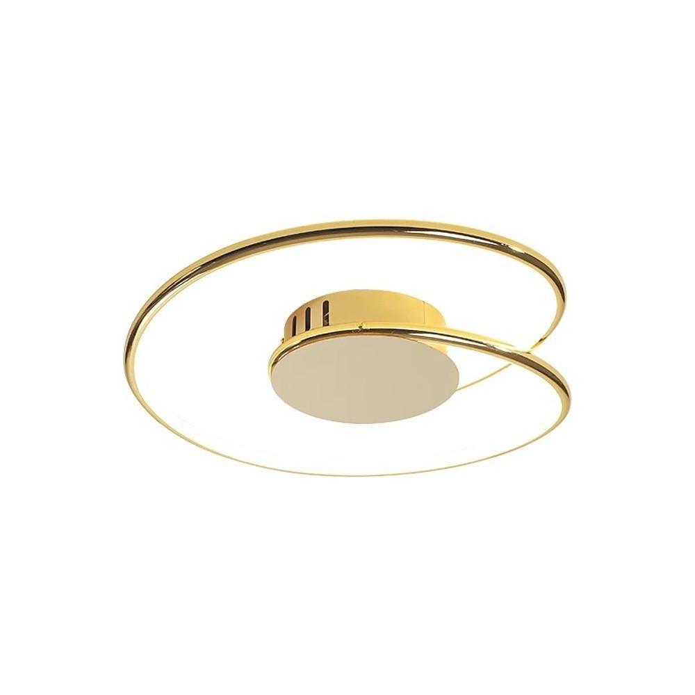 Modern Circular Flush Mount Ceiling Light with LED Integration