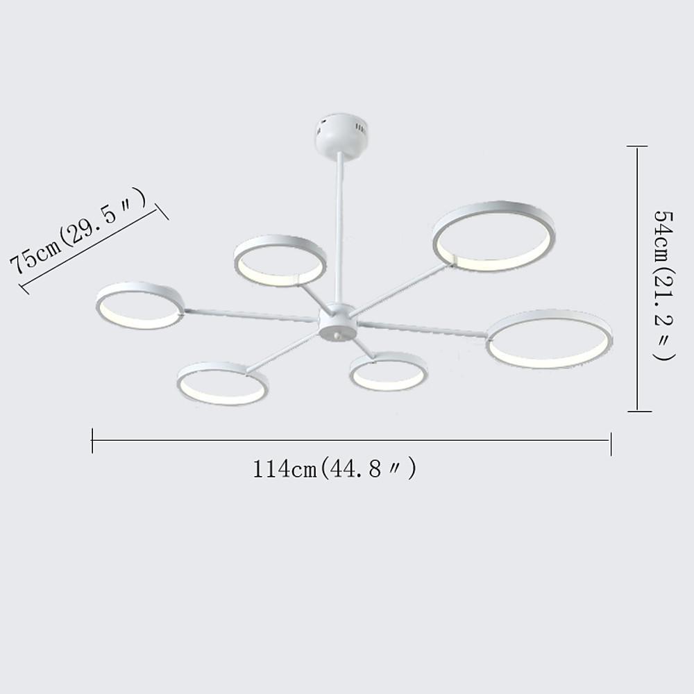 Mini Sputnik Chandelier Metal Silicone Modern LED Ceiling Light