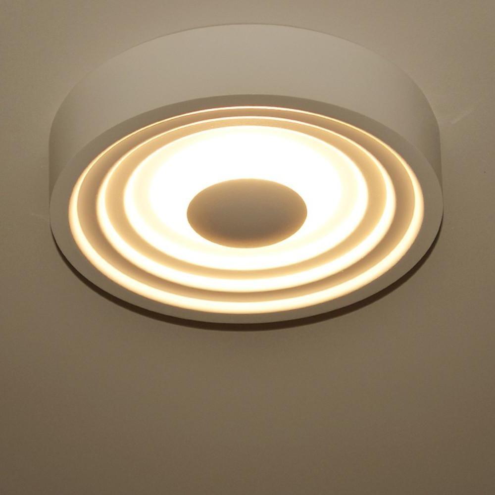 6" Geometric LED Flush Mount Ceiling Light - Modern Aluminum