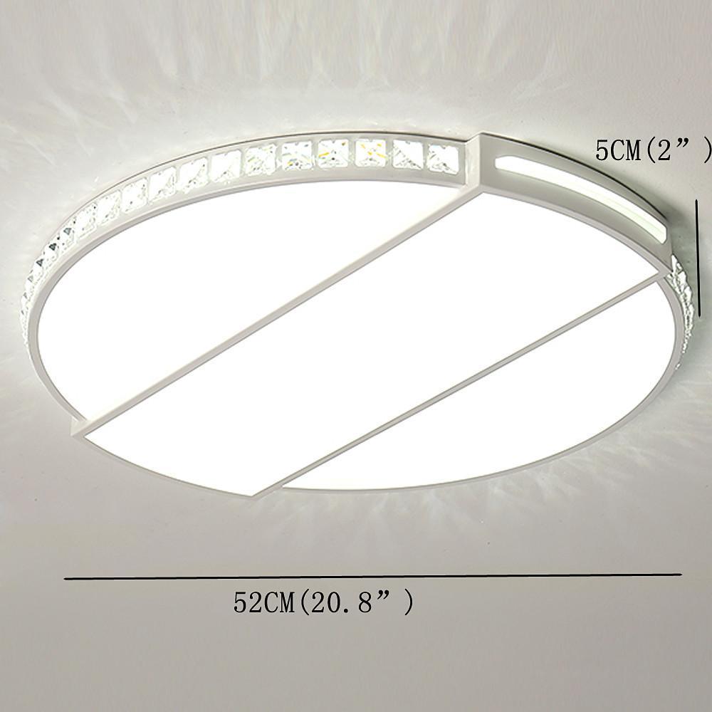 Modern Square LED Flush Mount Ceiling Light 20" Acrylic Ambient