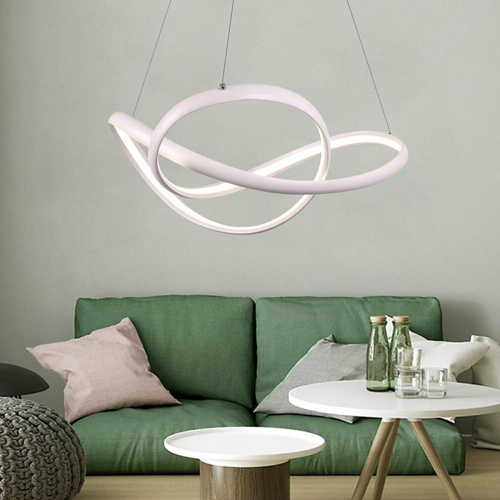 Abstract Wave Modern LED Pendant Light - Dimmable Dining Room
