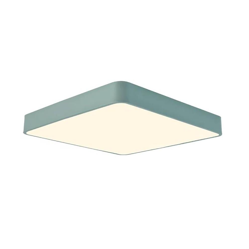 Modern Square LED Flush Mount Ceiling Light Metal Acrylic 16 Inch