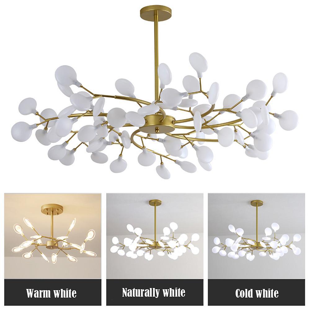 Sputnik Chandelier Modern Firefly Design Aluminum Acrylic Ceiling