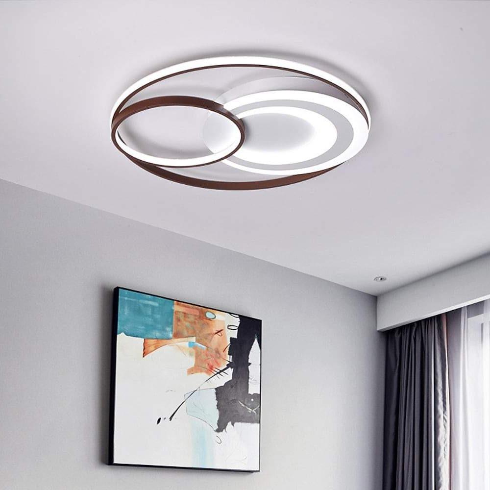 Modern 3-Ring Dimmable LED Flush Mount Ceiling Light