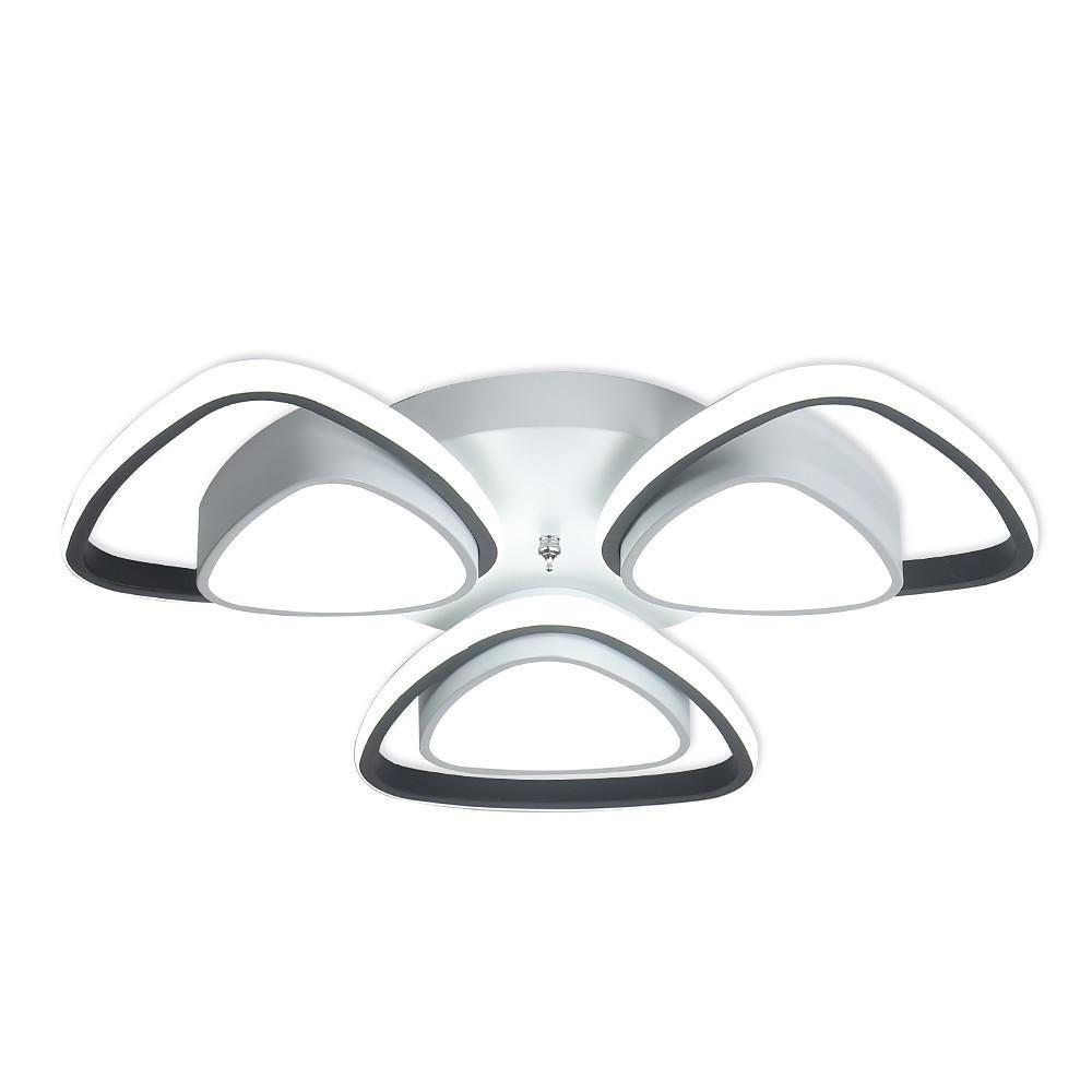 Geometric LED Metal Flush Mount Ceiling Light - Modern Minimalist
