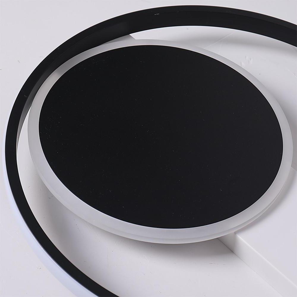 Dual Circle LED Flush Mount Ceiling Light – Modern Ambient Lighting