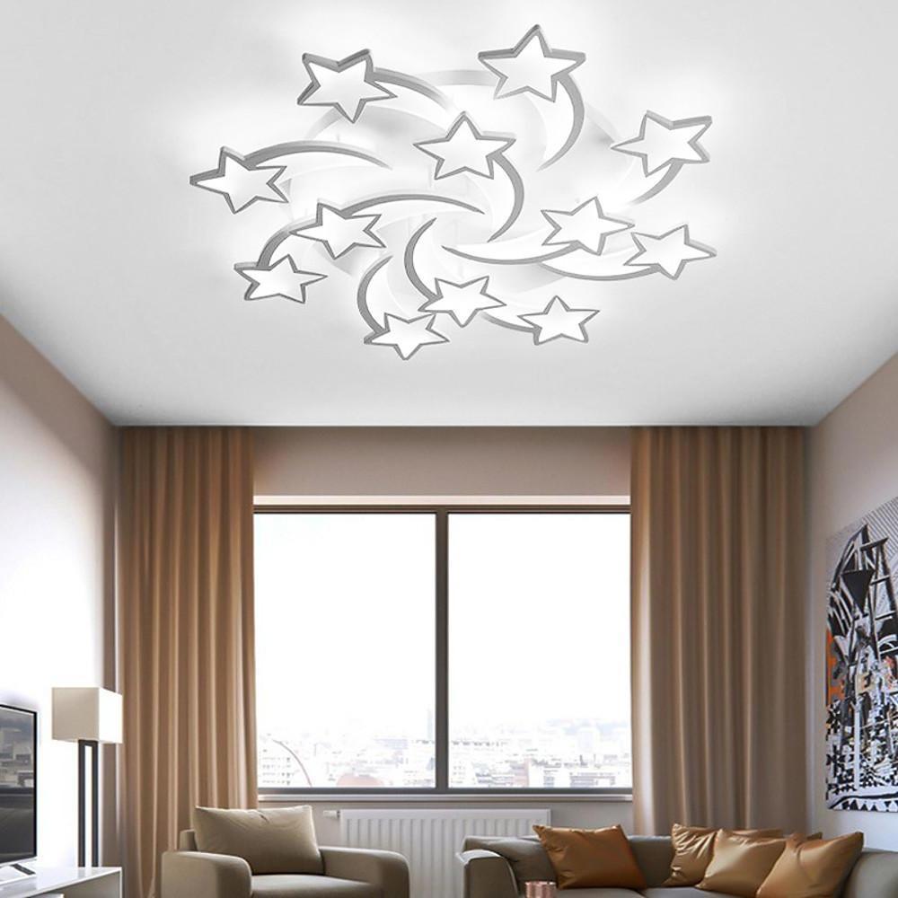 Shooting Stars Flush Mount Ceiling Light - LED Dimmable White