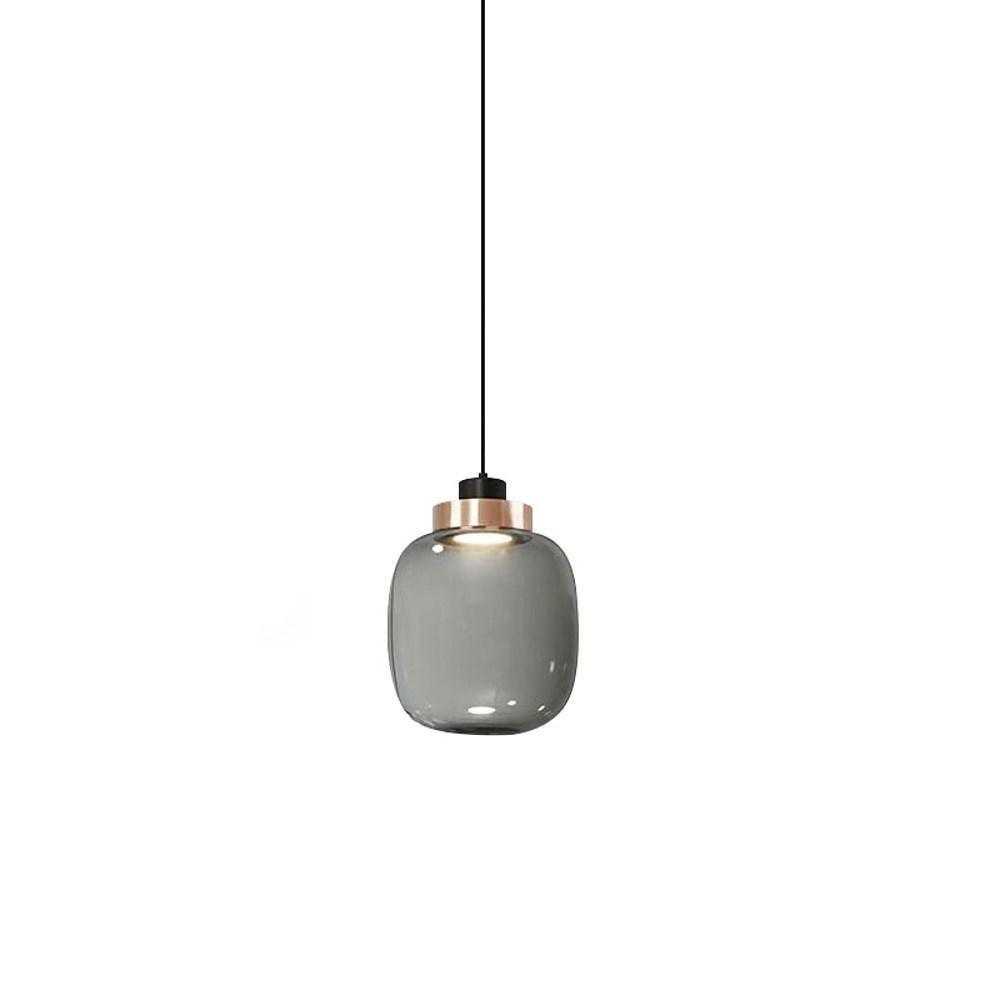 Modern Globe Glass Pendant Light with Integrated LED