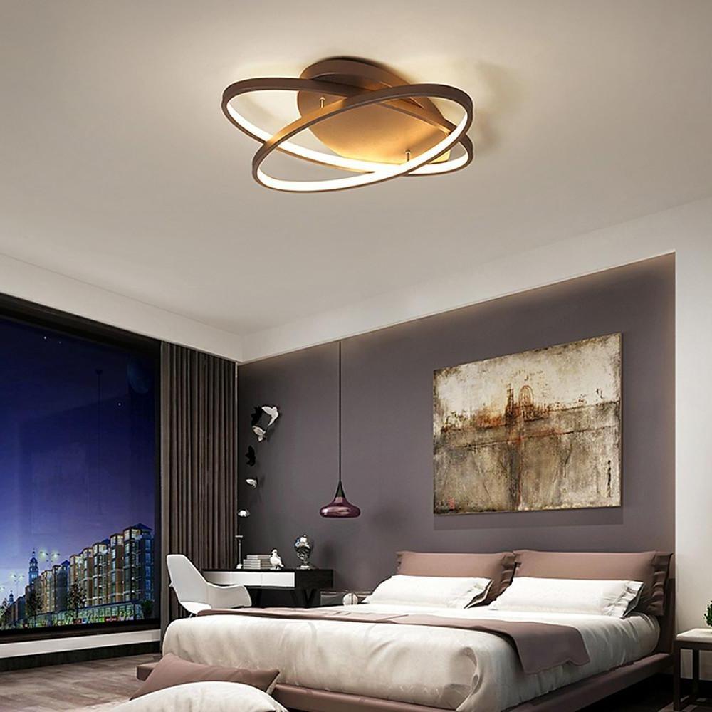 2 Ring Contemporary LED Flush Mount Ceiling Light