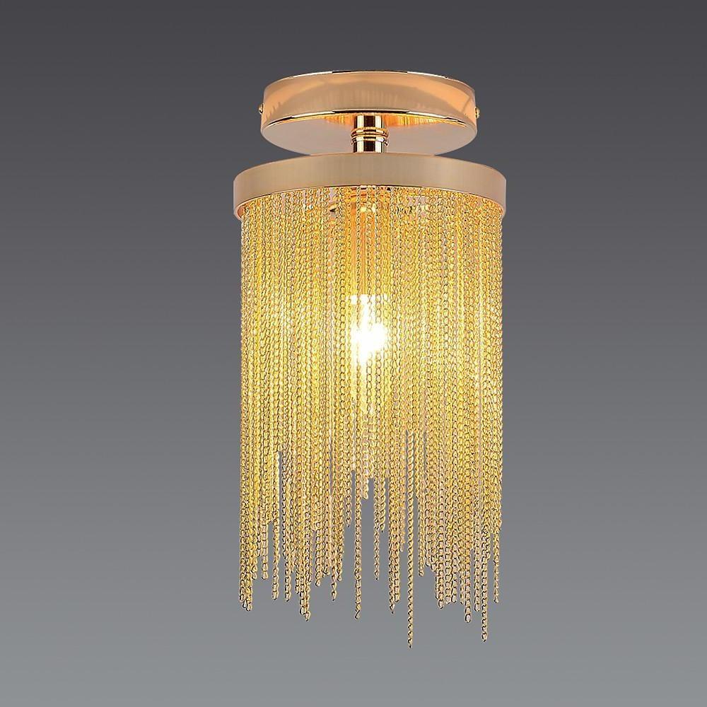 Modern Farmhouse Tassel Semi Flush Mount Ceiling Light