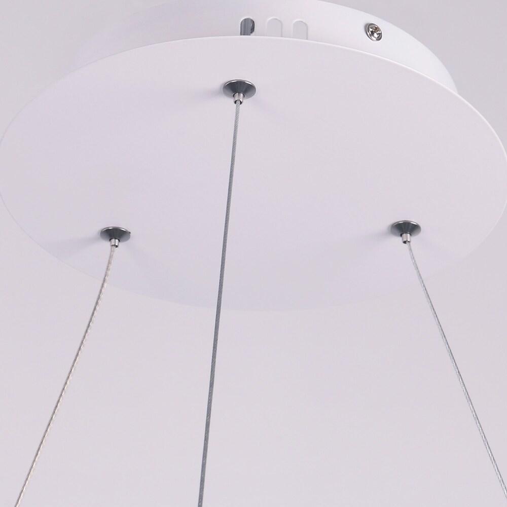 Curved Modern LED Pendant Light Dimmable Adjustable Metal
