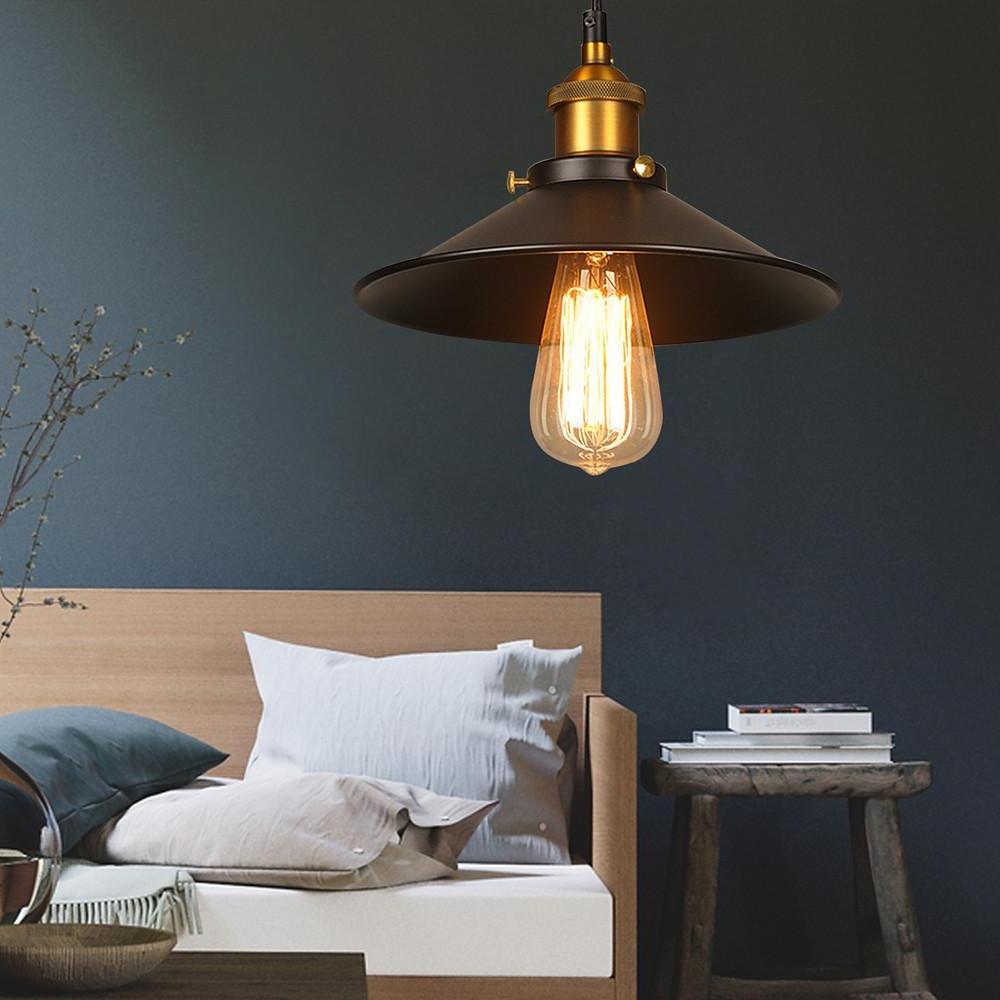Industrial Cone Pendant Light - Adjustable Metal Downlight