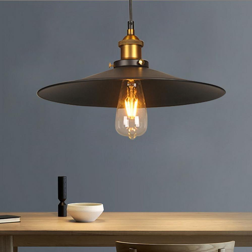 Industrial Cone Pendant Light - Adjustable Metal Downlight