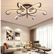 Octopus-Inspired Flush Mount Ceiling Light with Curved LED Arms