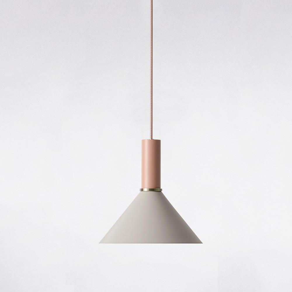 Nordic Cone Metal Pendant Light - Adjustable Single Light Fixture