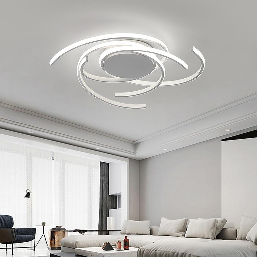30" Abstract Swirl LED Flush Mount Ceiling Light - Modern Design