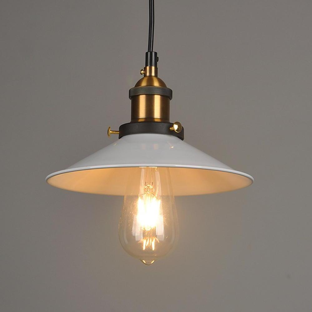 Industrial Cone Pendant Light - Adjustable Metal Downlight