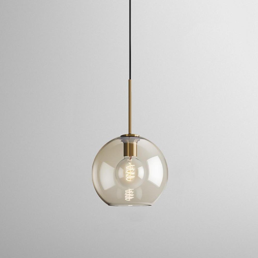 Vintage Electroplated Glass Pendant Light - Nordic Industrial Design