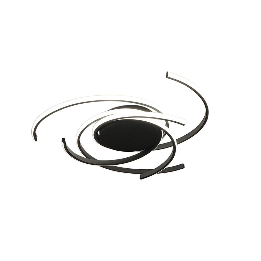 Abstract Curve Dimmable LED Flush Mount Ceiling Light