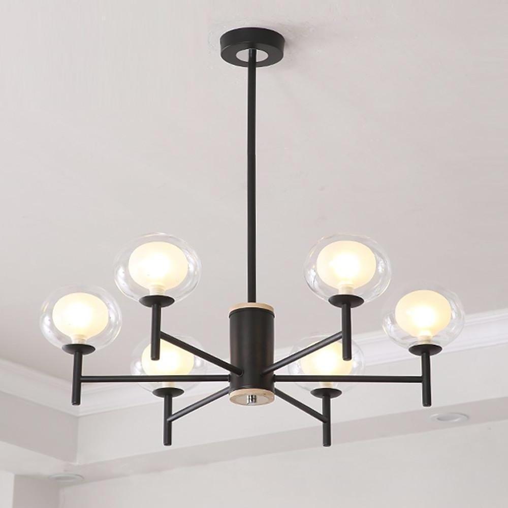 Sputnik Chandelier 18-Light Glass Bubble Industrial Modern Pendant