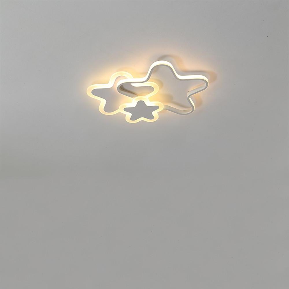 Triple Star LED Flush Mount Ceiling Light for Kids Room