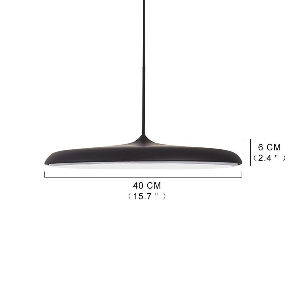16" Modern LED Pendant Light Adjustable Metal Downlight