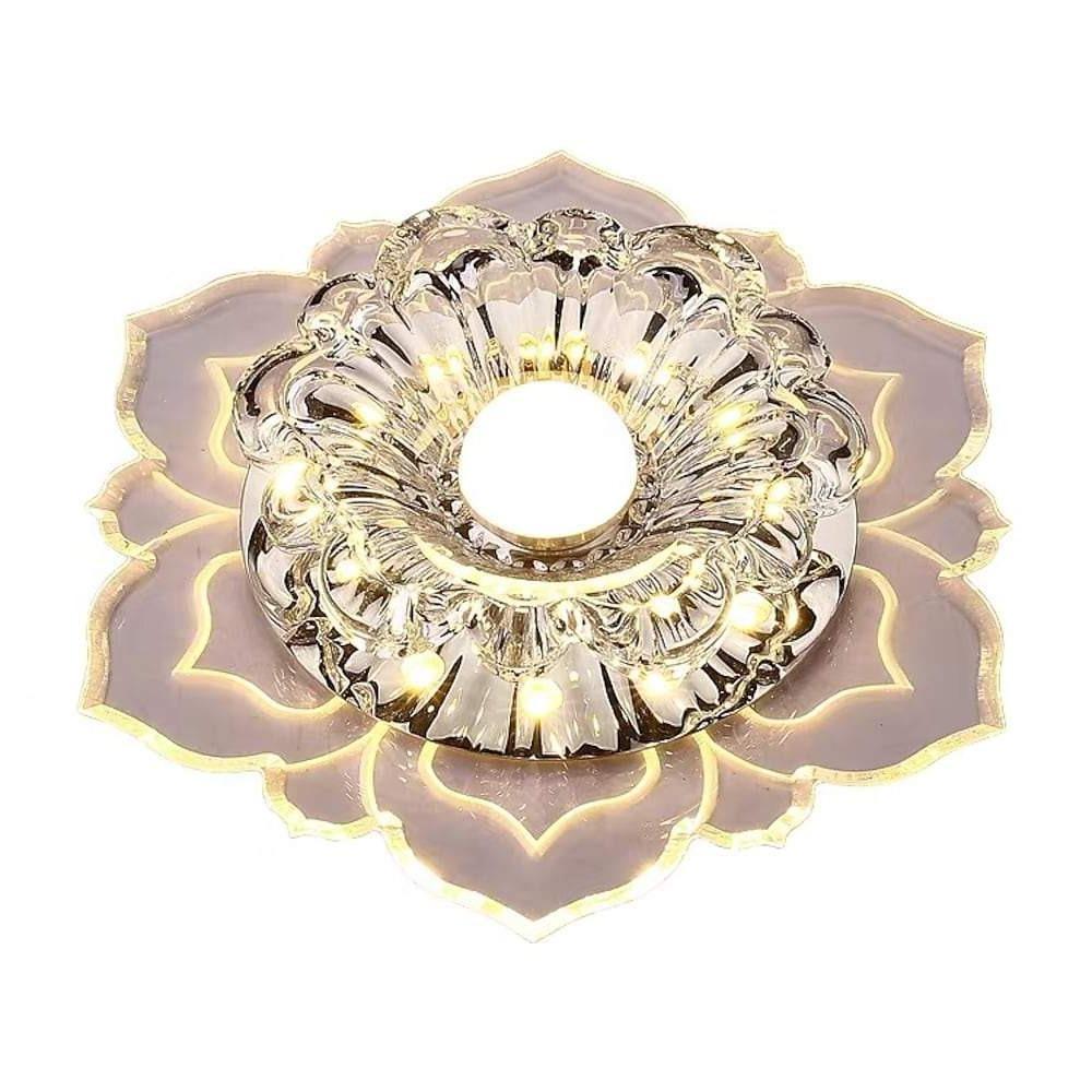 Floral LED Flush Mount Ceiling Light - Modern Acrylic Kids Bedroom